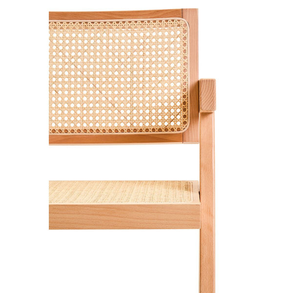 Cebu Natural Cane and Beech Wood Dining Chair