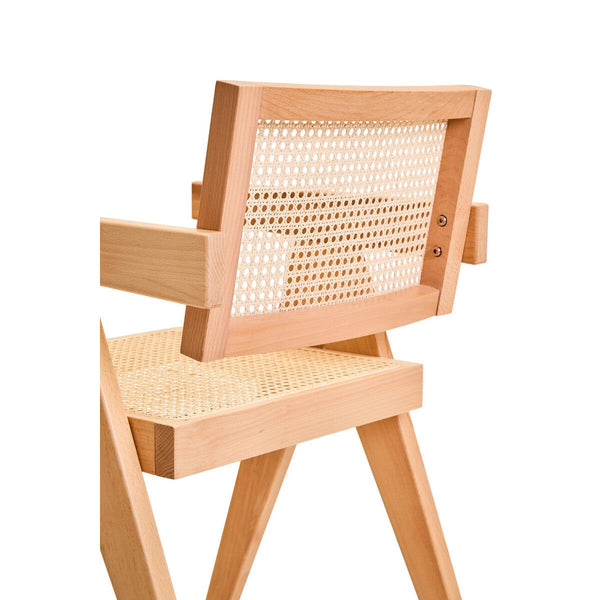 Cebu Natural Cane and Beech Wood Dining Chair