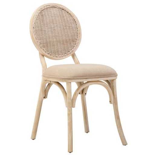 Cebu White Wash Elm Wood Dining Chair