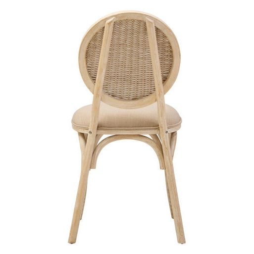 Cebu White Wash Elm Wood Dining Chair