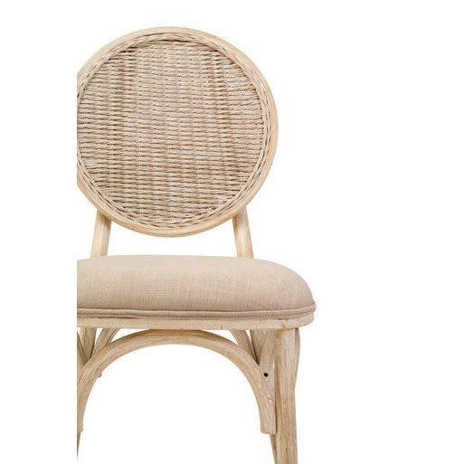 Cebu White Wash Elm Wood Dining Chair