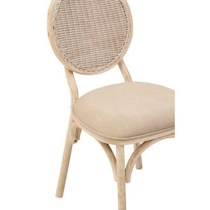 Cebu White Wash Elm Wood Dining Chair