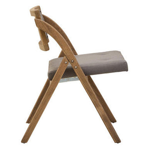 Cebu Grey Wash Wood Folding Chair with Fabric Seat – dimensions