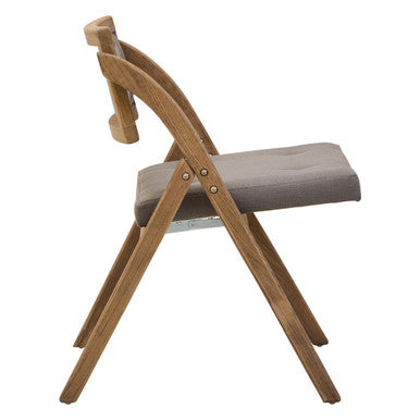 Cebu Grey Wash Wood Folding Chair with Fabric Seat – dimensions