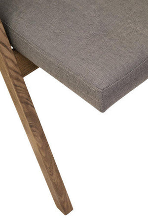 Cebu Grey Wash Wood Folding Chair with Fabric Seat – detail 2