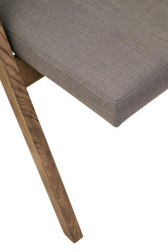 Cebu Grey Wash Wood Folding Chair with Fabric Seat – detail 2
