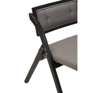 Cebu Grey and Black Elm Wood Folding Chair