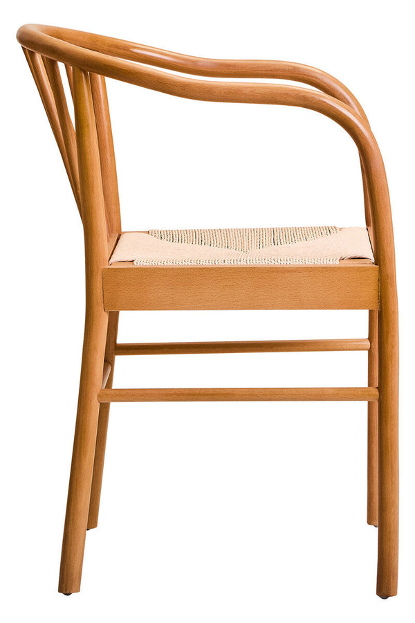 Cebu Natural Woven Rope and Beech Wood Chair – dimensions