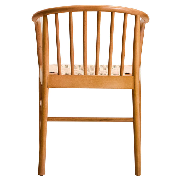 Cebu Natural Woven Rope and Beech Wood Chair – close-up