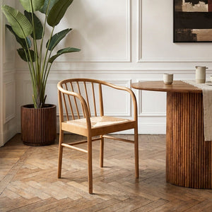 Cebu Natural Woven Rope and Beech Wood Chair – detail