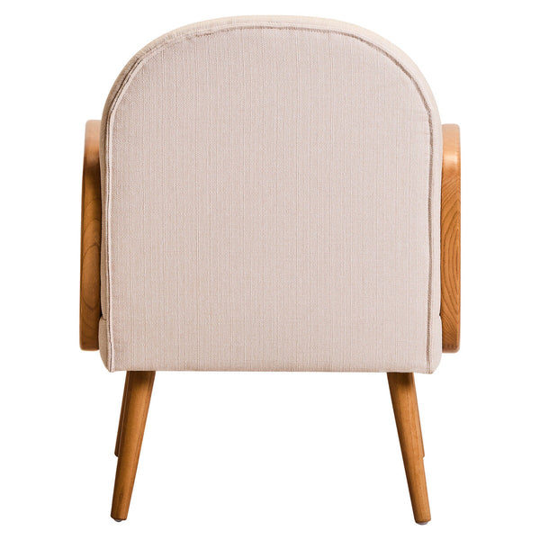 Cebu Ivory Fabric and Cane Chair with Elm Wood Legs – dimensions