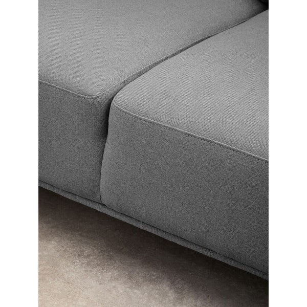 Toulon 3 Seat Grey Fabric Right Chaise Sofa