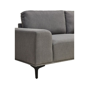 Toulon 3 Seat Grey Fabric Right Chaise Sofa