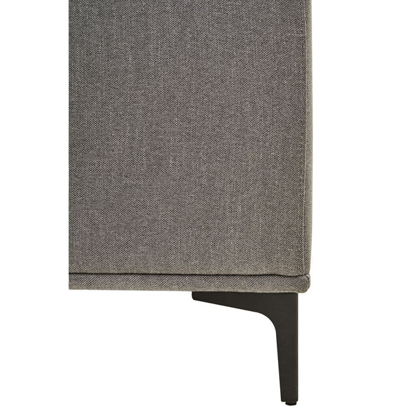 Toulon 3 Seat Grey Fabric Right Chaise Sofa