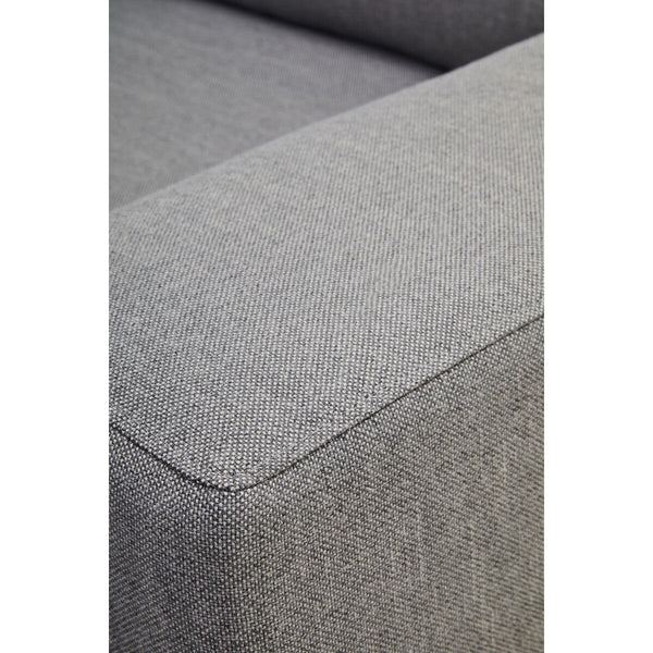 Toulon 3 Seat Grey Fabric Right Chaise Sofa