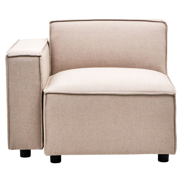 Toulouse Natural Fabric Left Arm Modular Sofa – detail
