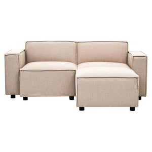 Toulouse Natural Fabric Right Arm Sofa