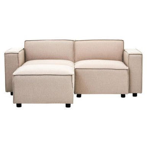 Toulouse Natural Fabric Right Arm Sofa