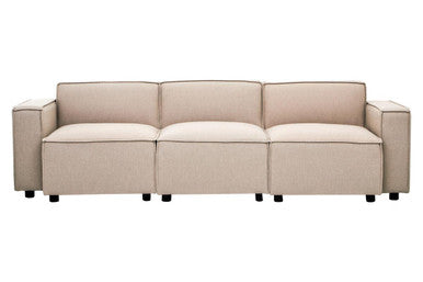 Toulouse Natural Fabric Right Arm Sofa