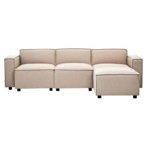 Toulouse Natural Fabric Right Arm Sofa