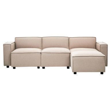 Toulouse Natural Fabric Right Arm Sofa