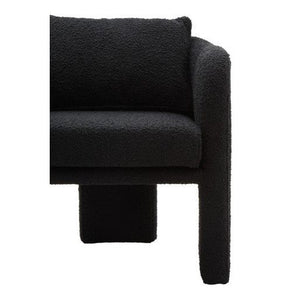 Ozzero Black Boucle Fabric Armchair