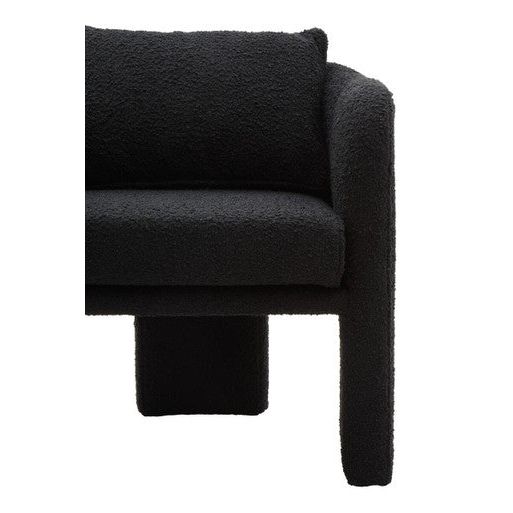 Ozzero Black Boucle Fabric Armchair