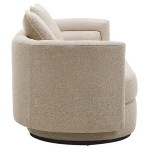 Oratino Ivory Linen 3 Seater Curved Sofa – dimensions