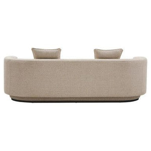 Oratino Ivory Linen Fabric 3 Seater Sofa