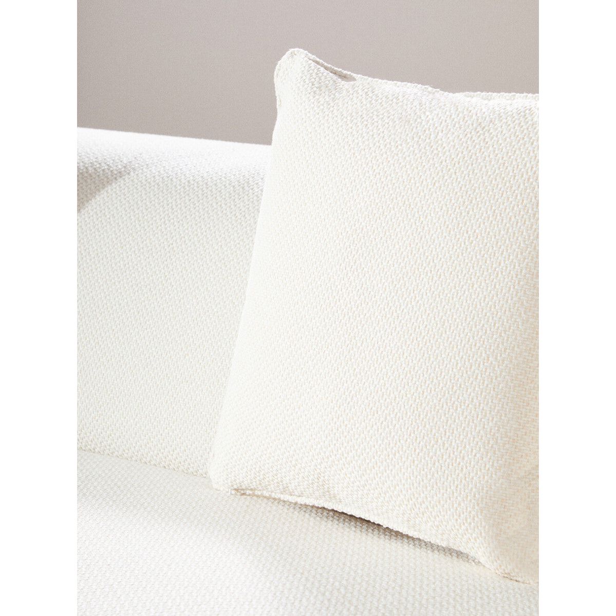 Ozzano Cream Linen Fabric 3 Seater Sofa