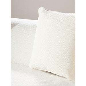 Ozzano Cream Linen Fabric 3 Seater Sofa