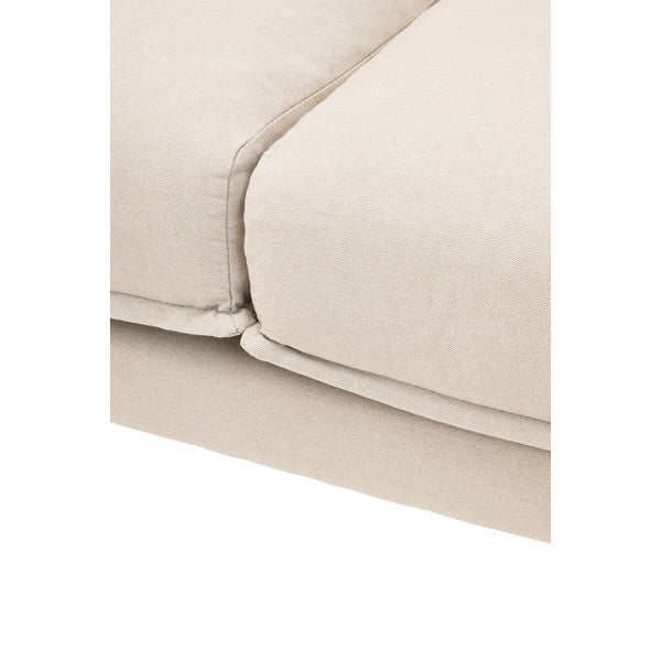 Troyes Cream Three Seat Right Chaise Sofa