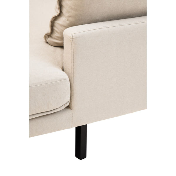 Troyes Cream Three Seat Right Chaise Sofa