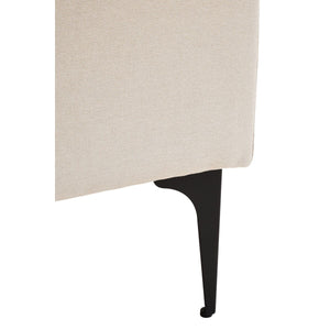 Troyes Cream Three Seat Right Chaise Sofa