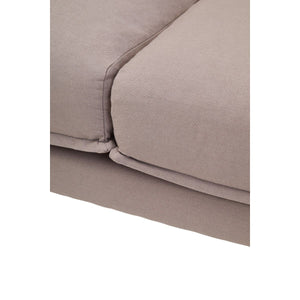 Troyes Grey Three Seat Right Chaise Sofa