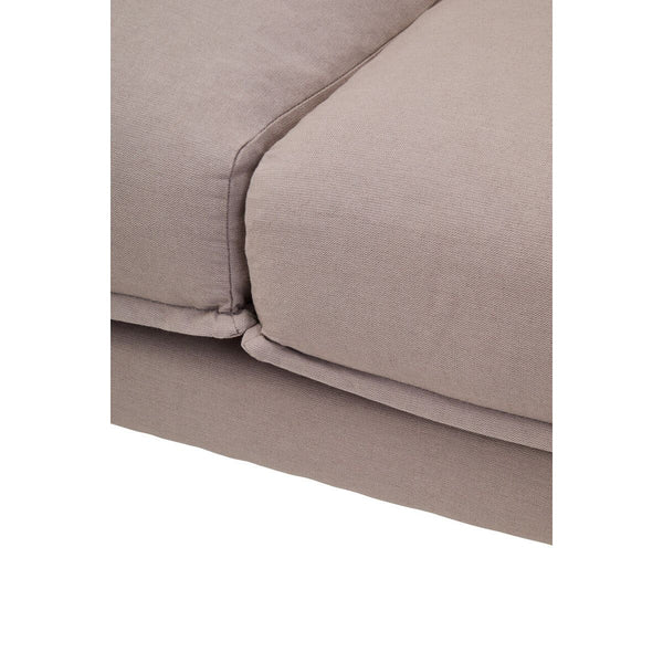 Troyes Grey Three Seat Right Chaise Sofa