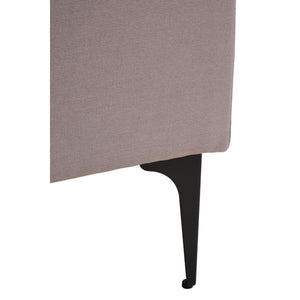Troyes Grey Three Seat Right Chaise Sofa