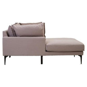 Troyes Grey Three Seat Left Chaise Sofa