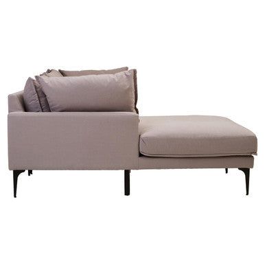 Troyes Grey Three Seat Left Chaise Sofa
