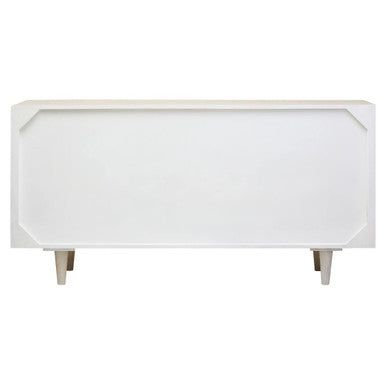 Sita Four Door Mango Wood Abstract Design Sideboard