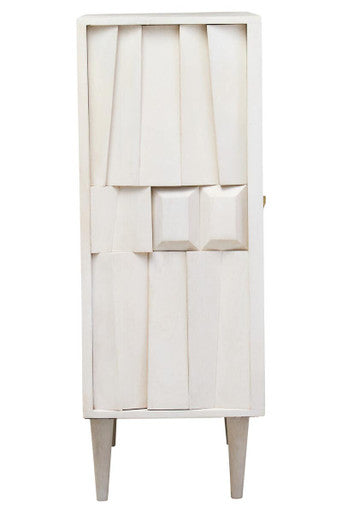 Sita Whitewash Carved Mango Wood 2 Door Cabinet – dimensions