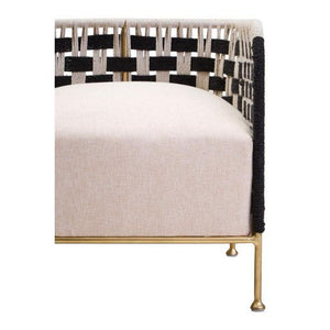 Satna Jute Black and White Design Chair