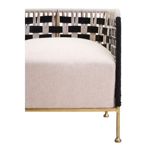 Satna Jute Black and White Design Chair