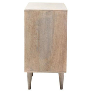 Satna Jute Black And White Design Mango Wood Sideboard
