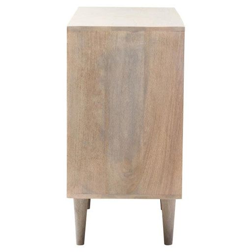 Satna Jute Black And White Design Mango Wood Sideboard