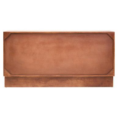 Siva Mango Wood Sideboard Natural Frame With Black Hammered Design Doors
