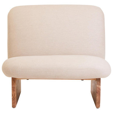Parova Linen Armless Chair