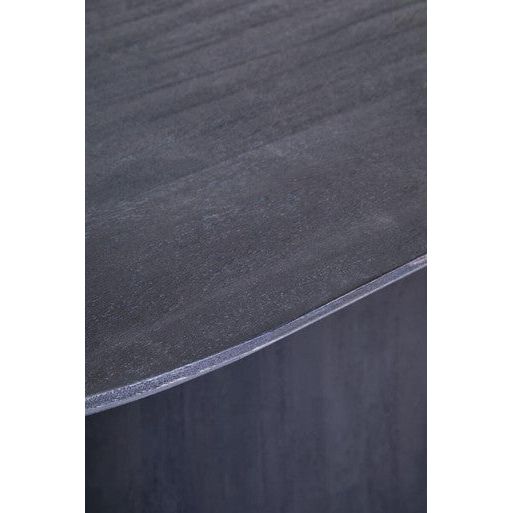 Perdoba Oval Mango Wood Black Finish Dining Table