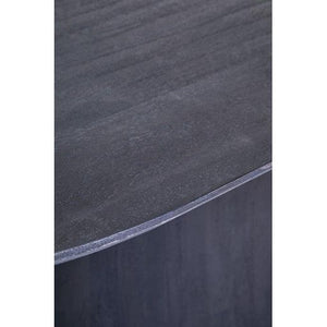 Perdoba Oval Mango Wood Black Finish Dining Table