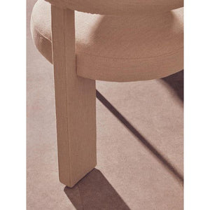 Perdoba Texture Fabric Black Iron Frame Dining Chair